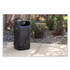 SAFCO PRODUCTS 9371BL Twist Waste Receptacle with Closed Top, 32 gal, Steel, Black