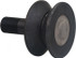 Accurate Bushing VCR-8-1/2 V-Groove Cam Follower: 8-1/2" Roller Dia, 3" Roller Width, 2-1/2" Stud Dia, 5-1/2" Stud Length