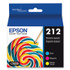 EPSON AMERICA, INC. T212520S T212520S (212) Claria Ink, Cyan/Magenta/Yellow