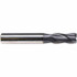 Emuge 1998AZ.003 3mm Diam 4-Flute 38° Solid Carbide 0.07mm Chamfer Length Square Roughing & Finishing End Mill