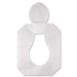 HOSPECO HG-1000 Health Gards Toilet Seat Covers, Half-Fold, 14.25 x 16.5, White, 250/Pack, 4 Packs/Carton