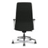 HON COMPANY CEUW0PU10C9P Cofi Executive High Back Chair, Supports Up to 300 lb, 15.5 to 20.5 Seat Height, Black Seat/Back, Polished Aluminum Base