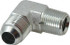 Eaton 2024-8-10S Steel Flared Tube Male Elbow: 5/8" Tube OD, 1/2 Thread, 37 ° Flared Angle