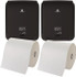 Georgia Pacific 5054578/5054279 Paper Towel & Dispenser Set with 2 Dispensers & 2 Cases of (6) Rolls per Case of 1-Ply Brown Paper Towels