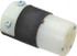 Hubbell Wiring Device-Kellems HBL5369C Straight Blade Connector: 5-20R, 125VAC, Black & White