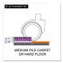 E.S. ROBBINS ES 121442 Floor+Mate, For Hard Floor to Medium Pile Carpet up to 0.75", 46 x 48, Clear