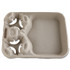 HUHTAMAKI Chinet® 20990CT StrongHolder Molded Fiber Cup/Food Tray, 8 oz to 44 oz, Two Cups + Food Tray, Beige, 100/Carton