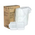 PACTIV EVERGREEN CORPORATION YHLW08010000 SmartLock Foam Hinged Lid Container, Medium, 8 x 8 x 3, White, 150/Carton