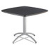 ICEBERG ENTERPRISES 65618 CafeWorks Cafe-Height Table, Square, 36" x 36" x 30", Graphite Granite/Silver