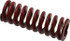 Associated Spring Raymond 104-614 Die Spring: 1-1/4" Hole Dia, 5/8" Rod Dia, 3-1/2" Free Length, Red