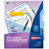 AVERY PRODUCTS CORPORATION 16183 Avery Corner Lock Write & Erase Plastic Dividers With Expandable Pockets, 9-1/4in x 11-1/4in, Multicolor, Set Of 5 Tabs