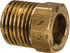 Parker 41IF-5 Brass Flared Tube Inverted Nut: 5/16" Tube OD, 1/2-20 Thread