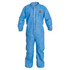 Dupont PB125SBU2X00250 Disposable Coveralls: Size 2X-Large, Film Laminate, Zipper Closure