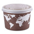 ECO-PRODUCTS,INC. EP-BSC8-WA World Art Renewable and Compostable Food Container, 8 oz, 3.04" Diameter x 2.3" h, Plum, Paper, 50/Pack, 20 Packs/Carton