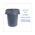 BOARDWALK G3858G Linear Low Density Industrial Can Liners, 60 gal, 1.3 mil, 38" x 58", Gray, Flat Pack, 100/Carton
