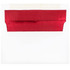JAM PAPER AND ENVELOPE JAM Paper 76798  Foil-Lined Invitation Envelopes, A9, Gummed Seal, Red/White, Pack Of 25