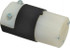 Hubbell Wiring Device-Kellems HBL5669C Straight Blade Connector: 6-15R, 250VAC, Black & White