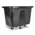 RUBBERMAID COMMERCIAL PROD. 4614 BLA Cube Truck, 105 gal, 500 lb Capacity, Plastic, Black