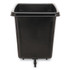 RUBBERMAID COMMERCIAL PROD. 4614 BLA Cube Truck, 105 gal, 500 lb Capacity, Plastic, Black