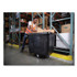 RUBBERMAID COMMERCIAL PROD. 4614 BLA Cube Truck, 105 gal, 500 lb Capacity, Plastic, Black