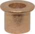 Boston Gear 35528 Flanged Sleeve Bearing: 1/4" ID, 3/8" OD, 3/8" OAL, Oil Impregnated Bronze