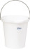 Vikan 56865 3 Gal, Polypropylene Round White Single Pail with Pour Spout