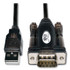 EATON CORPORATION Tripp Lite by U209-000-R USB-A to Serial Adapter Cable, 5 ft, Black