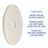 BOARDWALK 4017 NAT Natural Burnishing Floor Pads, 17" Diameter, White, 5/Carton