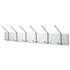 SAFCO PRODUCTS 4162 Metal Wall Rack, Six Ball-Tipped Double-Hooks, Metal, 36w x 3.75d x 7h, Satin