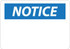 AccuformNMC N1AC Accident Prevention Sign: Rectangle, "Notice"