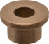 Boston Gear 35566 Flanged Sleeve Bearing: 3/8" ID, 5/8" OD, 1/2" OAL, Oil Impregnated Bronze