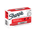 SANFORD LP 32002 Sharpie Twin-Tip Permanent Markers, Fine/Ultra Fine Points, Red, Pack Of 12