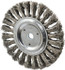 Weiler 94645 Wheel Brush: 6" Wheel Dia, Knotted