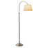 ADESSO INC Adesso 3188-22  Bonnet Floor Lamp, 62inH, Satin Steel/White