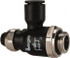 Legris 7060 10 17 Air Flow Control Valve: Compact Meter Out Flow Control, Tube x BSPP, 10mm Tube OD