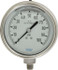 Wika 9832373 Pressure Gauge: 4" Dial, 0 to 100 psi, 1/4" Thread, NPT, Lower Mount