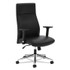 HON COMPANY VL108SB11 Define Executive High-Back Leather Chair, Supports 250 lb, 17" to 21" Seat Height, Black Seat/Back, Polished Chrome Base
