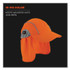 TENACIOUS HOLDINGS, INC. ergodyne® 12521 Chill-Its 6650 High-Performance Hat Plus Neck Shade, Polyester, One Size Fits Most, Orange