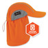 TENACIOUS HOLDINGS, INC. ergodyne® 12521 Chill-Its 6650 High-Performance Hat Plus Neck Shade, Polyester, One Size Fits Most, Orange