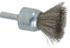 Weiler 90291 End Brushes: 3/4" Dia, Stainless Steel, Crimped Wire