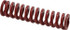 Dayton Lamina 9-0808-26 Die Spring: 1/2" Hole Dia, 9/32" Rod Dia, 2" Free Length, Red