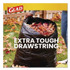 CLOROX SALES CO. Glad® 78966 Guaranteed Strong Large Drawstring Trash Bags, Three-Ply, 30 gal, 1.05 mil, 30 x 33, Black, 28 Bags/Box, 6 Boxes/Carton