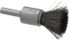 Weiler 90286 End Brushes: 1/2" Dia, Steel, Crimped Wire