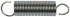 Gardner Spring 37026G Extension Spring: 1/8" OD, 2.9 lb Max Load, 3.09" Extended Length, 0.02" Wire Dia