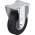 Blickle 3665 Rigid Top Plate Caster: Solid Rubber, 6-1/2" Wheel Dia, 1-31/32" Wheel Width, 990 lb Capacity, 7-61/64" OAH