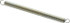 Gardner Spring 37023G Extension Spring: 1/8" OD, 1.6 lb Max Load, 3" Extended Length, 0.018" Wire Dia