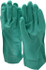 SHOWA 727-10 Chemical Resistant Gloves: X-Large, 15 mil Thick, Nitrile, Unsupported