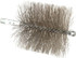 Schaefer Brush 43873 Double Stem/Spiral Tube Brush: 4-1/2" Dia, 7-1/4" OAL, Stainless Steel Bristles