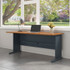 BUSH INDUSTRIES WC57472 Series A Collection Workstation Desk, 71.63" x 26.88" x 29.88", Natural Cherry/Slate Gray