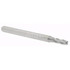 Accupro 14796321 Corner Radius End Mill: 0.0938" Dia, 0.279" LOC, 0.03" Radius, 4 Flutes, Solid Carbide